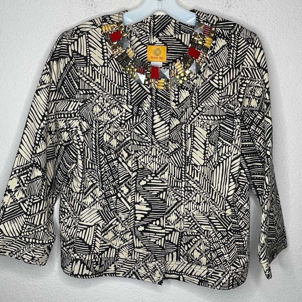 Ruby Rd. Beaded Jacket - Picture 5 of 7